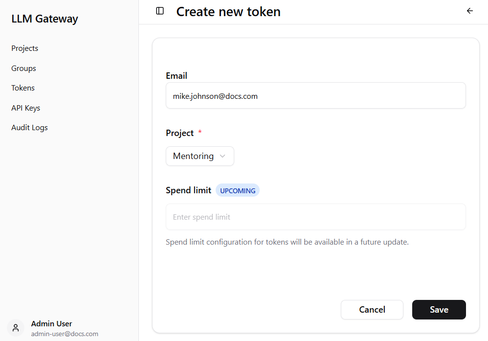 Create New Token